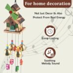 Kuber Industries Feng Shui Wind Chimes for Balcony, Living Room and Bedroom | Wind Chimes for Home Positive Energy | Hanging Bells for Home Decoration | Golden - Image 4