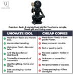 Shiva Idol for Car Dashboard | Shiva Idol | Adiyogi Statue for Car | Mahadev Idol for Car, Home Temple, Office Desk. (Black, Small)(AA1103/116) - Image 2