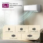 Godrej 1 Ton 3 Star, 5 Years Comprehensive Warranty, AI Powered, 5-In-1 Convertible Cooling, Inverter Split AC (Copper, 2025 Model, Heavy duty cooling at 52 °C, AC1T EI 12PINV3R32 WYQ 3S, White) [AA1096/16] - Image 4