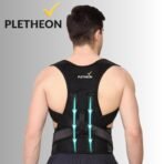 PLETHEON Posture Corrector Belt for Men & Women | Adjustable Shoulder & Upper Back Support Brace | Spine Alignment | Fit From 30 to 44 Inch Tummy [AA1102/139] - Image 4