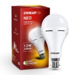 Eveready 12W Emergency Inverter LED Bulb, Cool Day Light (6500K), Rechargeable Bulb with 3 Hours Backup, Ideal for Powercuts, Energy Efficient, B22 Base, Pack of 1 - Image 2