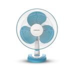 Bajaj Frore Neo Table Fan 400 MM | Table Fans For Home & Office | Aerodynamically Balanced Blades | 100% Copper Motor | High Air Delivery | 3-Speed Control | 2-Yr Warranty 【Blue】