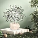 Emerald Crystal Tree – 500 Beads | Healing Gemstone Tree for Prosperity | Feng Shui Home Decor Showpiece | Unique Gift for Women