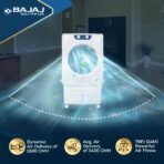 Bajaj Shield Series Velar 70L Desert Air Cooler For Home | Inverter Compatible | 80Ft Air Throw | Dual Side Water Inlet | Ice Chamber |1 Year Warranty【White】[AA1096/61] - Image 4