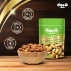 Happilo Premium Natural Californian Almonds 200g | Badam Giri, Healthy Snacks, Dry Fruits | Crunchy Nuts | High in Fiber | Rich in Protein | Magnesium | Phosphorus | Dietary Fibre | Zero Cholesterol (AA1104/23) - Image 5