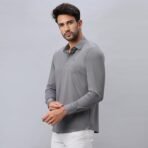 HEKTOR Men’s Hidden Button Shirt–Long Sleeve Twill Textured Shirt|Regular Fit,Premium Nylon Blend,Minimalist [AA1102/107] - Image 4