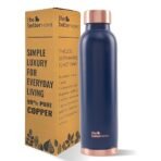 The Better Home Copper Water Bottle | Copper Water Bottle 950ml | With Anti Oxidant Properities | Provides Health Benefits | Pure Tamba | Blue (AA1104/160)