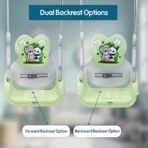 Amazon Brand - Supples Baby Swing for Kids | Non-Toxic Plastic | Indoor & Outdoor Use | Adjustable Design with Safety Belt | Age 6 Months to 4 Years | Green & Grey , BLUE & PINK (AA1102/42) - Image 2