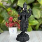 Tirupati Balaji Idol For Car Dashboard, Venkateswara Swamy Murthi, Vaastu Advised Balaji Statue - Tirupati Balaji Murti Idols For Pooja Room (Marble, Black Big), 20 cm, 8 cm(AA1103/109) - Image 3