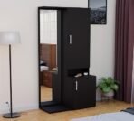 Engineered Wood Dressing Table with Storage Wooden Dressing Table with Mirror Vanity Table for Bedroom Home Living Room - Black Wenge Finish (AA1104/225) - Image 6