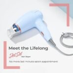 Lifelong Hair Dryer for Women & Men | 1200W Foldable & Compact Hair Dryer Machine | 2 Heat Modes |Travel-Friendly & Portable |Perfect Blow Dry for Smooth, Frizz-Free Styling (Blue) (AA1104/67) - Image 6