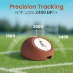 Portronics ToadPlay Rugby Mini Wireless Bluetooth Mouse with Dual Wireless Connectivity (BT + 2.4 GHz), Rechargeable Battery, Noise-Free Clicking, Multi-Device Pair, Adjust Sensitivity (Brown) (AA1102/76) - Image 4