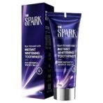 STIM Spark Instant Whitening Toothpaste | Instantly Whiter Looking Teeth | Whitening Toothpaste for Yellow Teeth | Enamel-Safe Colour Correcting Purple Tech | Oral Beauty Toothpaste