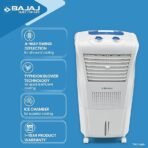 Bajaj Frio New 23L Personal Air Cooler | Mini Cooler with Powerful 20Ft Air Throw | Inverter Compatible | Ice Chamber | Portable Design | 3 Year Warranty【White】 - Image 3