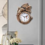Wall Clock for Home Decor - Decorative Designer Clocks Design Analog Hanging Wall Clock for Living Room, Bedroom, Kitchen, Office, Hall (Brown)(AA1103/182) - Image 2