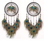 Colour	Black Brand	THE URBAN CRAFTIQUE Occasion	Home Decoration Material	Thread, Beeds, Wooden ring & Peacock Feather Theme	Traditional Cartoon Character	Traditional Dream Catcher Style	Traditional Product Dimensions	2D x 25W x 35H Centimeters Target Audience	Adult Included Components	Dream Catcher