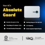 V-Guard iD4 Ace 5540 AC Stabilizer for 1.5 ton Inverter AC | Digital Display with Colour Changing LED Rings | Intelligent Time Delay System| 3 Year Warranty | White (Working Range 130-280 VAC) (AA1104/146) - Image 5