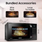 Samsung 28L, Convection Microwave Oven with Curd Making(MC28A5013AK/TL, Black, Ceramic Enamel Cavity with 10 Year Warranty) (AA1104/153) - Image 2