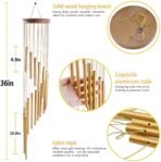Paradigm Pictures 18 Pipe Golden Wind Chimes for Home || Home Decor Items (Golden Color)(AA1103/77) - Image 4