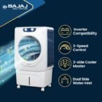 Bajaj Shield Series Velar 70L Desert Air Cooler For Home | Inverter Compatible | 80Ft Air Throw | Dual Side Water Inlet | Ice Chamber |1 Year Warranty【White】[AA1096/61] - Image 5