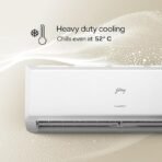 Godrej 1 Ton 3 Star, 5 Years Comprehensive Warranty, AI Powered, 5-In-1 Convertible Cooling, Inverter Split AC (Copper, 2025 Model, Heavy duty cooling at 52 °C, AC1T EI 12PINV3R32 WYQ 3S, White) [AA1096/16] - Image 3