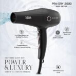 VEGA PROFESSIONAL Pro Dry 2600 Hair Dryer for Salon Professionals & Every Day Styling at Home| Combination of 4 Heat & 2 Speed Settings (VPPHD-11) (AA1104/69) - Image 6