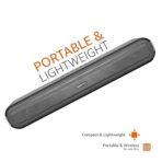 amazon basics Bluetooth Speaker 5.3 Soundbar with 16W RMS, 2000mAh Battery, Upto 8 Hrs @50% Volum Playtime Aux/USB Port (Black) (AA1104/211) - Image 3