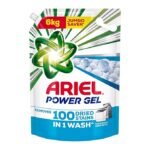Ariel Power Gel Liquid Detergent for Top Load & Semi Auto – 6kg | Removes 100 Dried Stains in 1 Wash | Faster Dissolving | Long-Lasting Fragrance | Color Protection | At the price of Powders (AA1102/16)