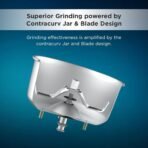Butterfly Magneto Mixer Grinder with 4 Jars | 1000W TorX23 Motor | Contra Curv Jar & Blade Design | Specially Annealed Jars| Ink Blue(AA1103/101) - Image 4