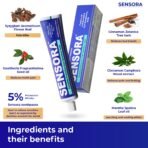 SENSORA Sensitivity Relief Toothpaste with Rapid Relief Formula | Herbal Ingredients | Ideal for Sensitive Teeth |Pack of 3 [AA1102/152] - Image 3