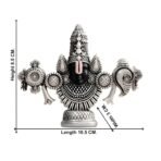 CraftVatika 999 Silver Plated Tirupati Balaji Idol Face, Venkateshwara Swamy Idol for Car Dashboard, House Warming Gifts, Home Pooja Temple, Home Decor Items, Wedding Birthday(AA1103/113) - Image 5