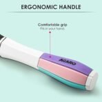 AGARO Classic Flat Hair Brush with Strong & flexible nylon bristles, having Anti-static ball tips, For Grooming, Volumising & Back Brushing, ideal for Men & Women, Cyan (AA1104/49) - Image 2