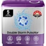 Samsung 7 kg, 5 star, Semi Automatic Top Load Washing Machine (WT70M3000UU/TL, Air Turbo Drying, LIGHT GRAY, 5 Year Warranty on Wash Motor)[aa10098/105]