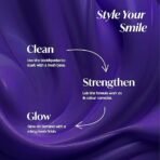 STIM Spark Instant Whitening Toothpaste | Instantly Whiter Looking Teeth | Whitening Toothpaste for Yellow Teeth | Enamel-Safe Colour Correcting Purple Tech | Oral Beauty Toothpaste - Image 4