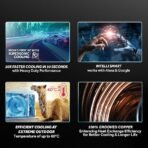 Haier Limited Edition 1.6 Ton 5 Star HEXA Inverter Smart Split AC (5460 Watts, Copper, Heavy Duty, Wi-Fi, 4-Way Swing, Frost Clean, HD Filter, Cools at 60°C-HSU19K-PZFB5BN-INV,Black) [AA1096/24] - Image 2