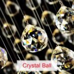 TIED RIBBONS Set of 4 Clear Crystal Ball Prism Sun Shine Catcher Rainbow Pendants Maker, Hanging Crystals Prisms for Windows, for Feng Shui for Gift (Transparent, 38mm)(AA1103/81) - Image 6