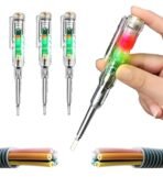 (PACK OF 3) Electrical Current Tester Pen | 70-250V AC Voltage Tester | Non-Contact Power Detector Pen| Circuit Test Screwdriver with LED Light | Electric Wire Tester for Home & Industrial Use [AA1102/272]