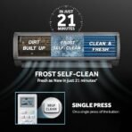 Haier Limited Edition 1.6 Ton 5 Star HEXA Inverter Smart Split AC (5460 Watts, Copper, Heavy Duty, Wi-Fi, 4-Way Swing, Frost Clean, HD Filter, Cools at 60°C-HSU19K-PZFB5BN-INV,Black) [AA1096/24] - Image 4