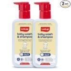 LuvLap Baby Wash & Shampoo - 400ml with Chamomile, Milk Protein, Oatmeal & Shea Butter, Paraben Free, Tear Free, Soap Free, Rich Moisturised Skin & Soft Hair, Baby Body Wash, Dermatologically Tested (AA1104/37) - Image 2