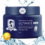 The Beard Story Hair Cream for Men | Daily Use | Non-Sticky | UV Protection | Frizzy & Dry Hair | Soft, Manageable Hair | Sulphate-Free | Contains Vitamin B5 & E | Matte Finish | 100 gm(AA1103/160)
