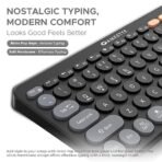 Amkette New and Improved Optimus BT 4 in 1 Multi Device Wireless Keyboard/Bluetooth Keyboard | One Click Device Switching and AI Access for Windows, MacOs, Android and iOS, Dual OS Layout (Black) - Image 3