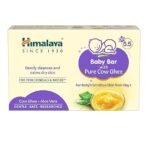Himalaya Baby Bar with Pure Cow Ghee 125G|ph 5.5|Aloe vera|Soap free|Derma Tested | Safe for newborns|For baby's sensitive skin from day 1 (AA1104/44)