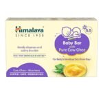 Himalaya Baby Bar with Pure Cow Ghee 125G|ph 5.5|Aloe vera|Soap free|Derma Tested | Safe for newborns|For baby's sensitive skin from day 1 (AA1104/44)