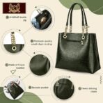 Women’s Large Capacity Tote Bag | Premium Croco Pattern Big Purse & Shoulder Handbag for Ladies | Fashionable, Durable & Spacious Bag for Office, Work, Shopping, Travel (AA1104/213) - Image 3