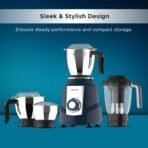 Butterfly Magneto Mixer Grinder with 4 Jars | 1000W TorX23 Motor | Contra Curv Jar & Blade Design | Specially Annealed Jars| Ink Blue(AA1103/101) - Image 2