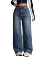 Nifty Women's Denim Stretchable High Waist Baggy Jeans for Women[1098]