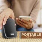 Intex IT-120 2.0 Channel Desktop Speaker with 10W Powerful Sound, USB Powered, 3.5mm Jack, in-Line Volume Control, Loud & Compact Design, Portable for Laptop, Computer, Mobile – Grey (AA1104/123) - Image 4