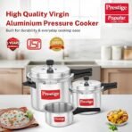 Prestige 2 Litre + 3 Litre + 5 Litre Aluminium Popular Max Outer Lid Pressure Cooker Combo with 2 Lids | Gas & Induction Compatible | Visual Pressure Indicator | Gasket Release Sys | 5Y Warranty | ISI - Image 5
