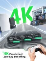 Lemorele Video Capture Card,4K 60fps Ultra-Low Latency Output, USB-C（Capture） with Mic/Line Input Audio Interfaces, It is Compatible with Switch, PS4, PS5, Laptops, Phone, PCs, and Macs [AA1102/230] - Image 3