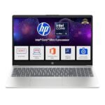 HP 15, Intel Core Ultra 5 125H, 12 Tops (16GB DDR5, 512GB SSD) FHD, IPS, 15.6''/39.6cm, Win11, M365 Basic* Office24, Silver, 1.65kg, fd1254TU, Intel Graphics, FHD Camera w/Shutter, AI Powered Laptop